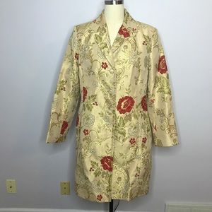 Apostrophe Cream and Red Floral Blazer